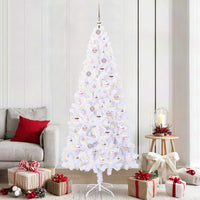 Albero di Natale artificiale Bianco 210 cm PVC e Acciaio 3426668