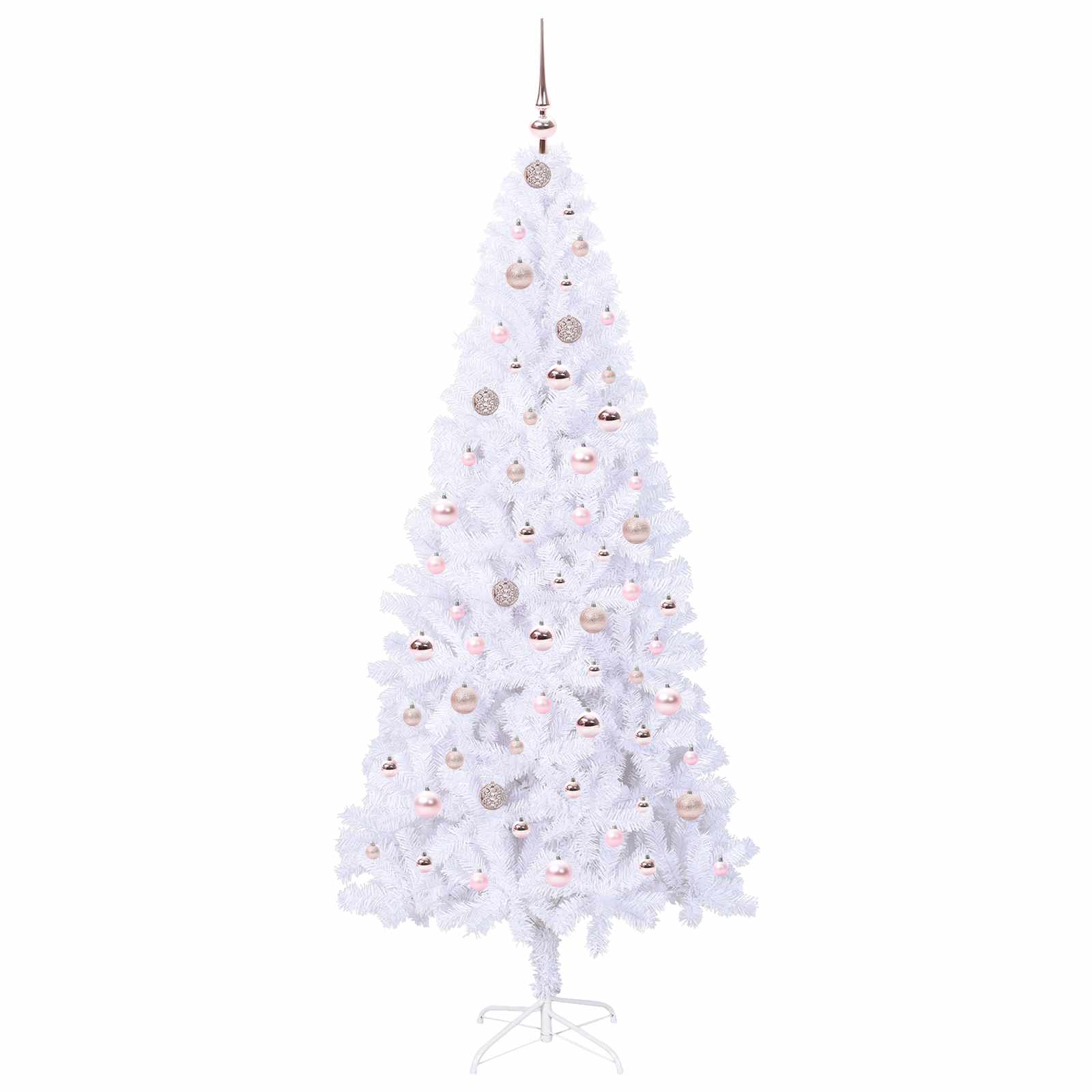 Albero di Natale artificiale Bianco 210 cm PVC e Acciaio 3426668