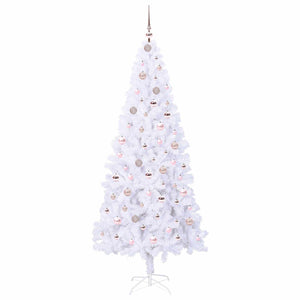 Albero di Natale artificiale Bianco 210 cm PVC e Acciaio 3426668