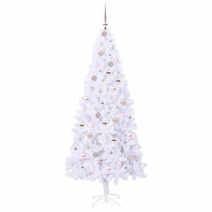 Albero di Natale artificiale Bianco 210 cm PVC e Acciaio 3426668