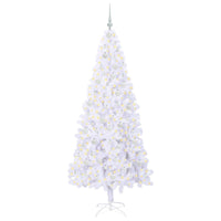Albero di Natale Artificiale-Albero Natalizio Bianco 210 cm PVC e Acciaio 111936