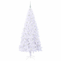 Albero di Natale artificiale Bianco 210 cm PVC e Acciaio 3426669