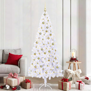 Albero di Natale artificiale Bianco 210 cm PVC e Acciaio 3426670