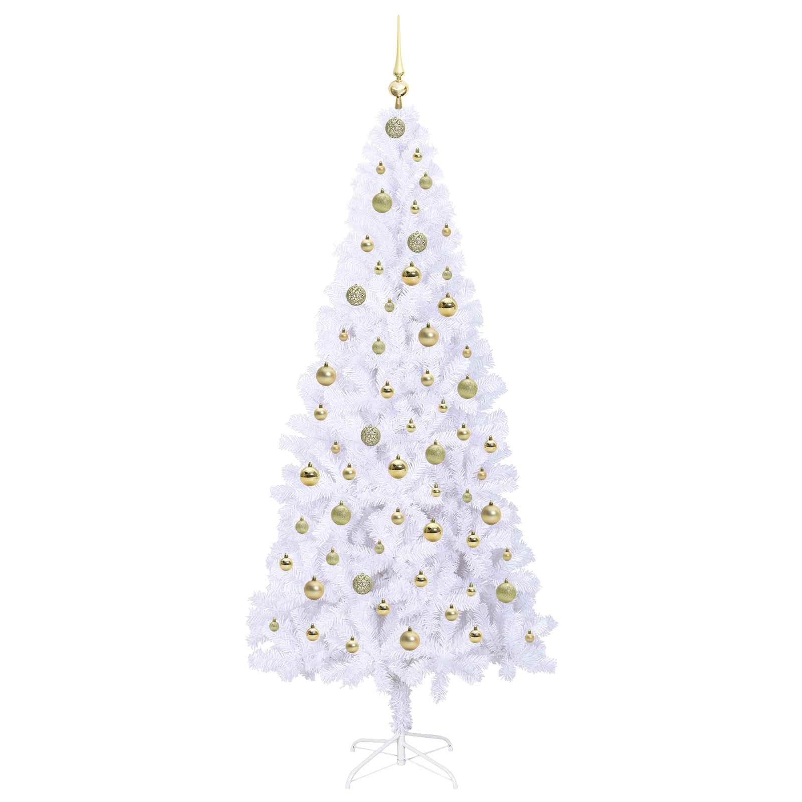 Albero di Natale artificiale Bianco 210 cm PVC e Acciaio 3426670