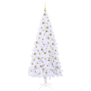 Albero di Natale artificiale Bianco 210 cm PVC e Acciaio 3426670