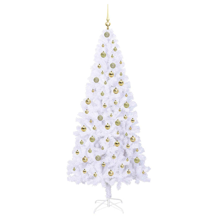 Albero di Natale artificiale Bianco 210 cm PVC e Acciaio 3426670