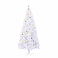 Albero di Natale artificiale Bianco 210 cm PVC e Acciaio 3426671