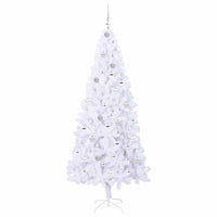Albero di Natale artificiale Bianco 210 cm PVC e Acciaio 3426671