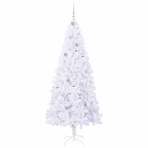 Albero di Natale artificiale Bianco 210 cm PVC e Acciaio 3426671