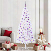 Albero di Natale artificiale Bianco 210 cm PVC e Acciaio 3426672