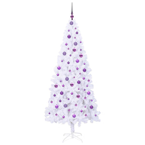 Albero di Natale artificiale Bianco 210 cm PVC e Acciaio 3426672
