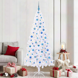 Albero di Natale artificiale Bianco 210 cm PVC e Acciaio 3426673
