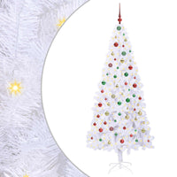 Albero di Natale artificiale Bianco 210 cm PVC e Acciaio 3426674