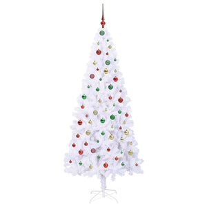 Albero di Natale artificiale Bianco 210 cm PVC e Acciaio 3426674