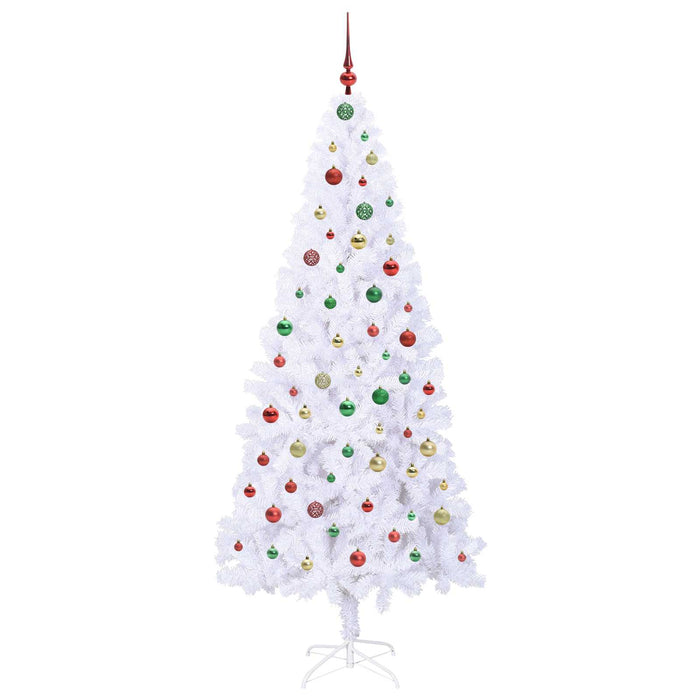 Albero di Natale artificiale Bianco 210 cm PVC e Acciaio 3426674