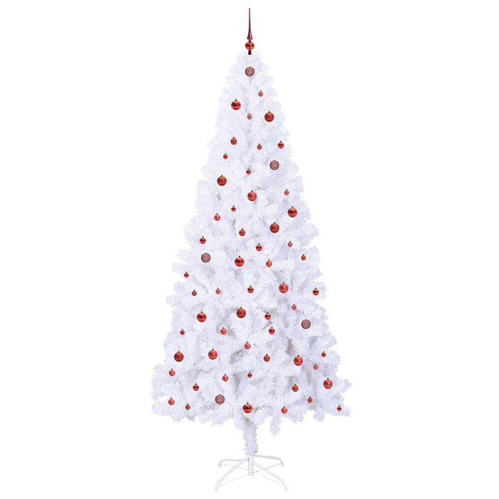 Albero di Natale artificiale Bianco 240 cm PVC e Acciaio 3426675