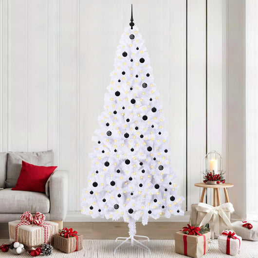Albero di Natale artificiale Bianco 240 cm PVC e Acciaio 3426676