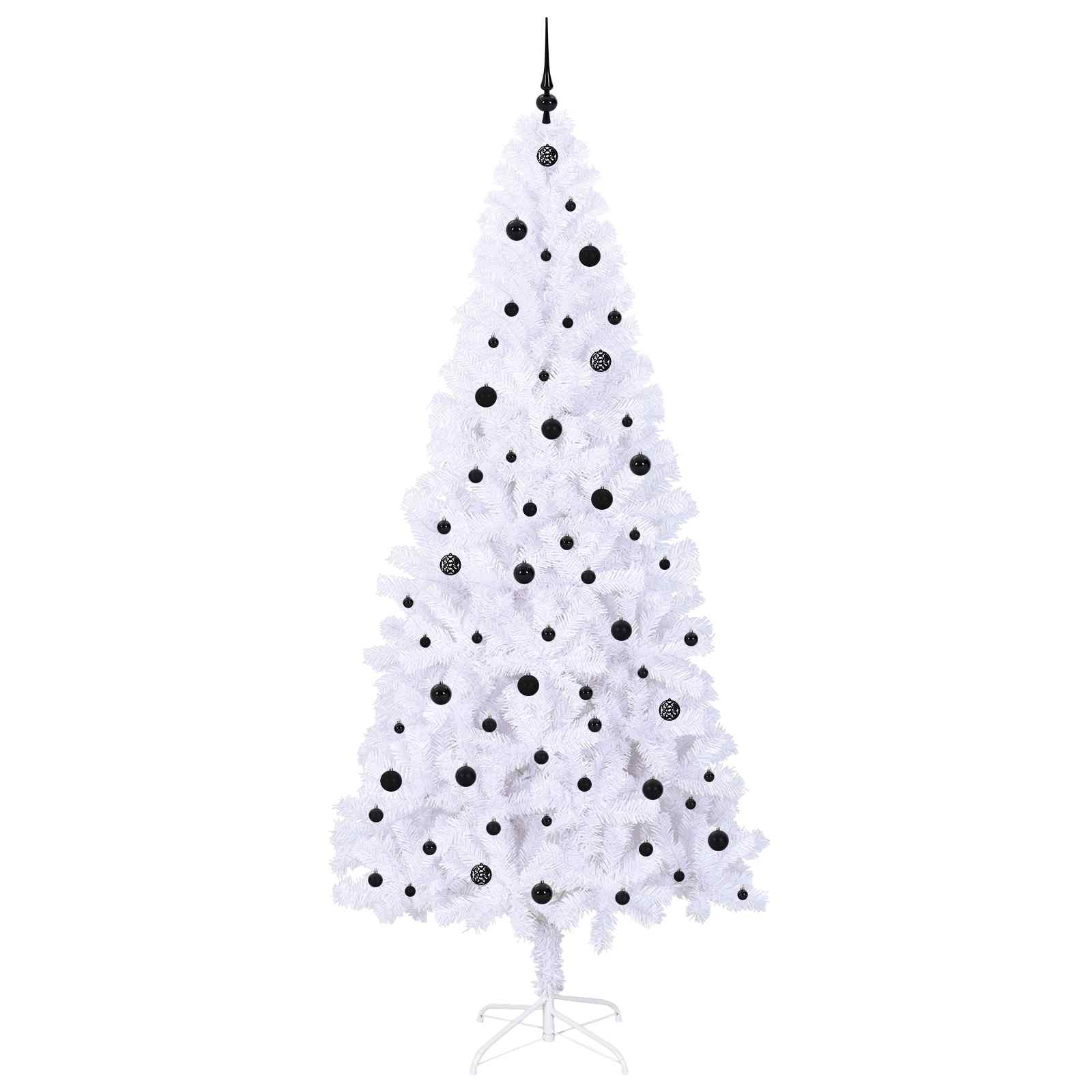 Albero di Natale artificiale Bianco 240 cm PVC e Acciaio 3426676