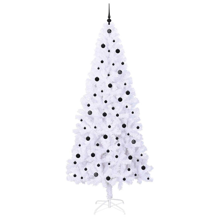 Albero di Natale artificiale Bianco 240 cm PVC e Acciaio 3426676