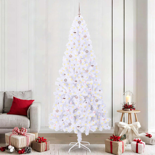 Albero di Natale artificiale Bianco 240 cm PVC e Acciaio 3426677