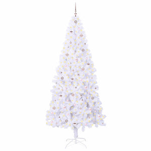 Albero di Natale artificiale Bianco 240 cm PVC e Acciaio 3426677