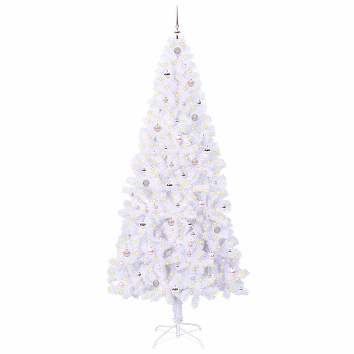 Albero di Natale artificiale Bianco 240 cm PVC e Acciaio 3426677