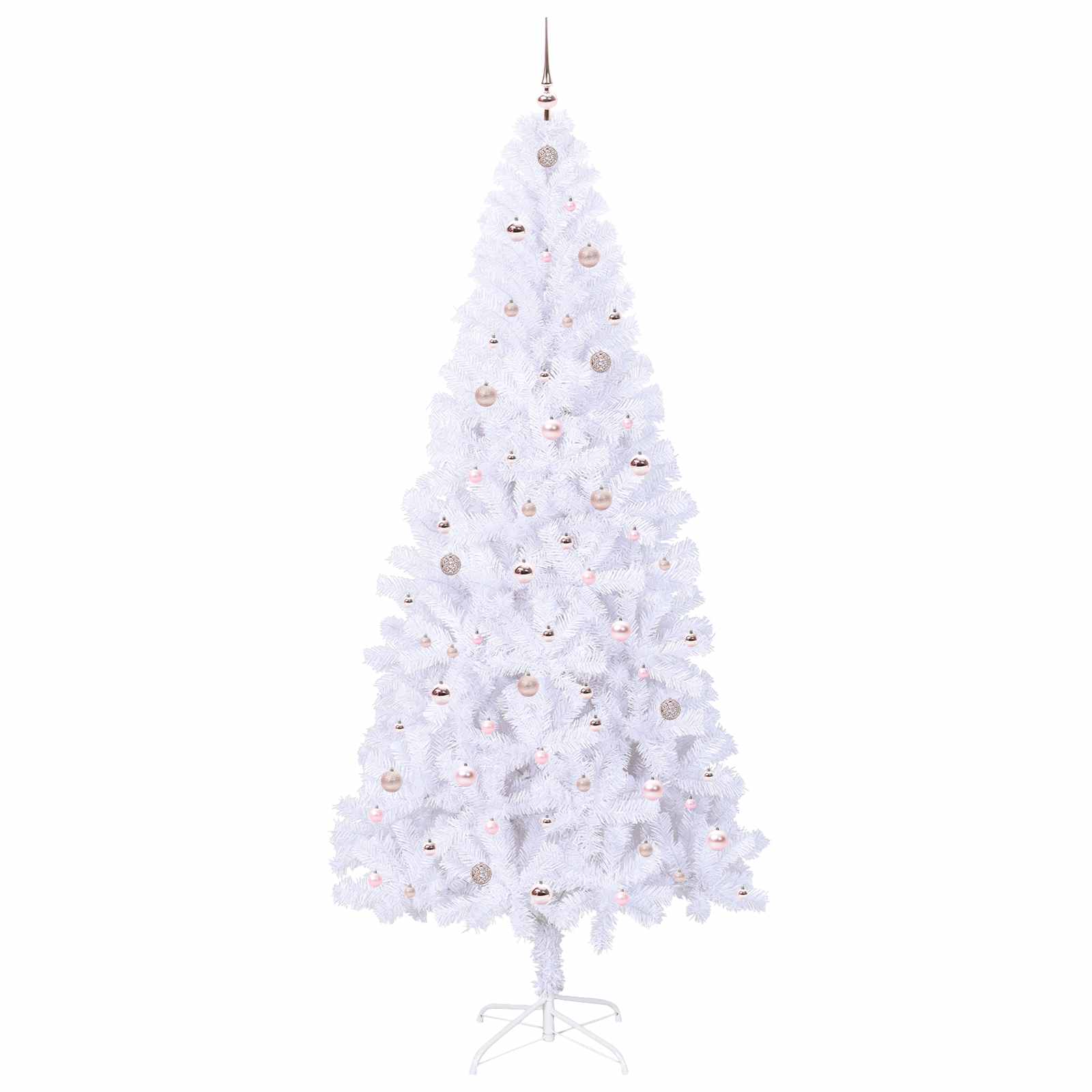 Albero di Natale artificiale Bianco 240 cm PVC e Acciaio 3426677