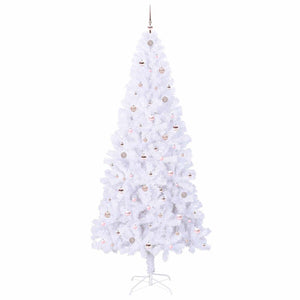 Albero di Natale artificiale Bianco 240 cm PVC e Acciaio 3426677
