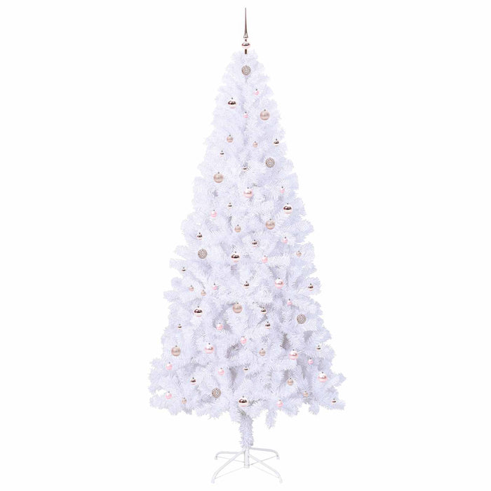 Albero di Natale artificiale Bianco 240 cm PVC e Acciaio 3426677