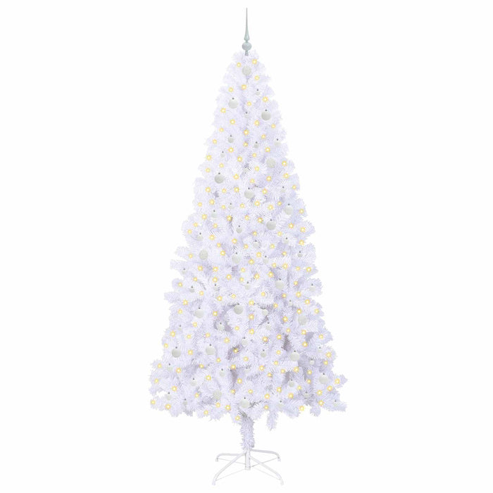 Albero di Natale artificiale Bianco 240 cm PVC e Acciaio 3426678