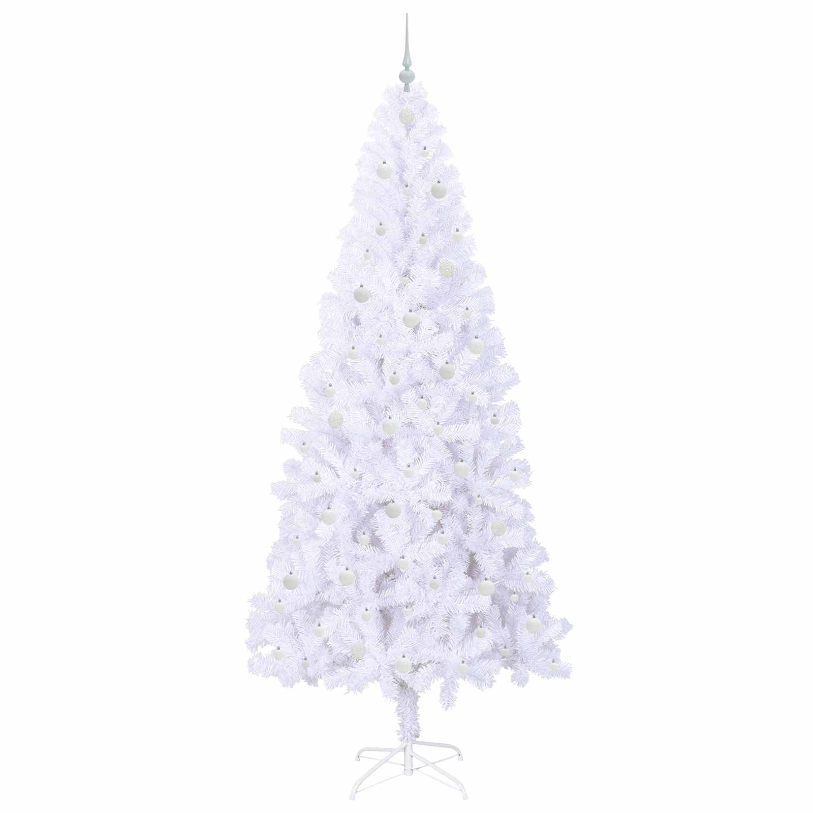 Albero di Natale artificiale Bianco 240 cm PVC e Acciaio 3426678
