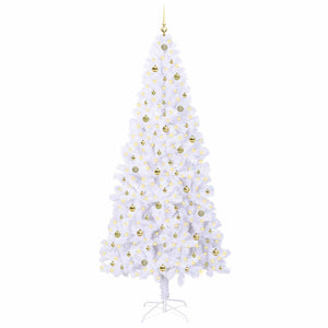 Albero di Natale artificiale Bianco 240 cm PVC e Acciaio 3426679