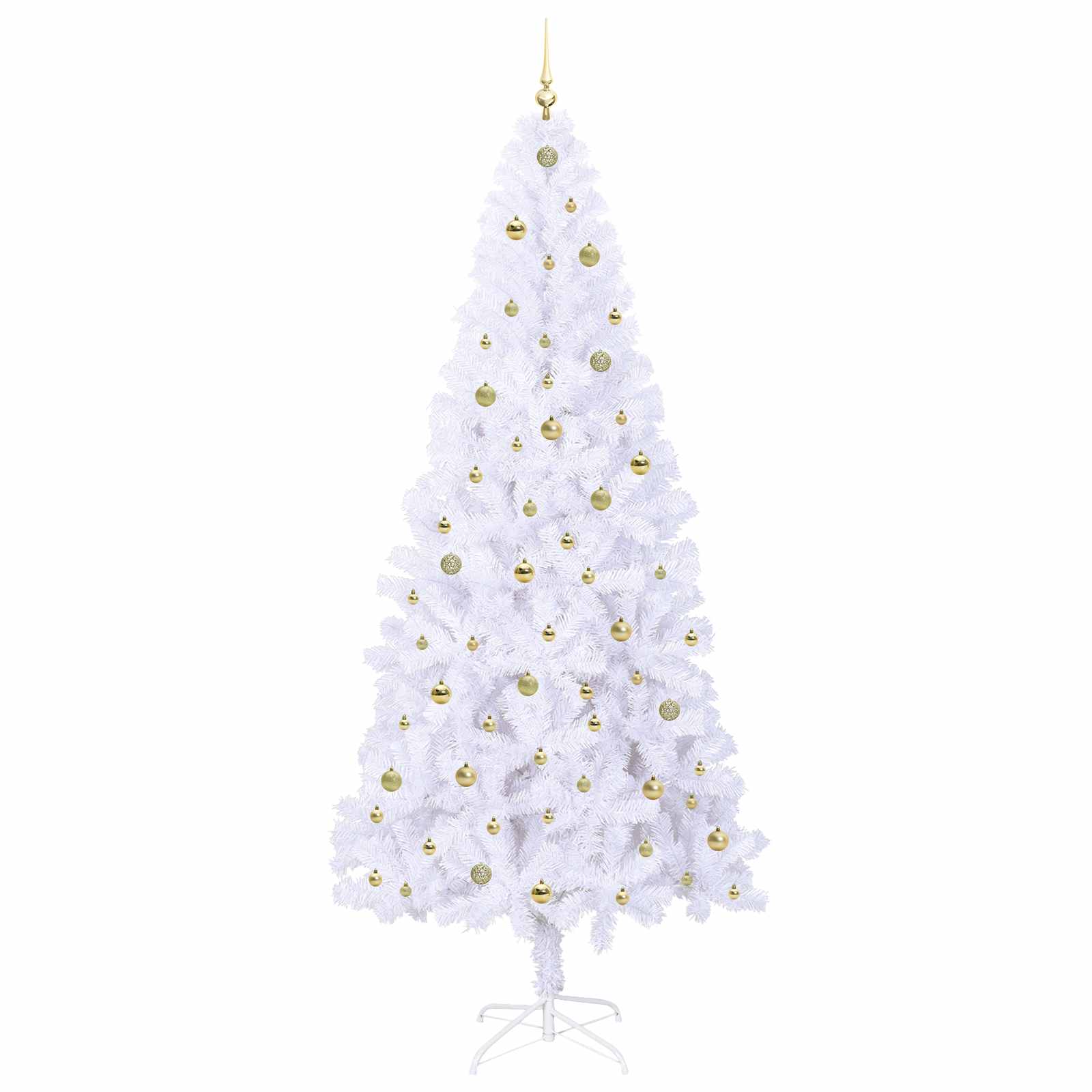 Albero di Natale artificiale Bianco 240 cm PVC e Acciaio 3426679
