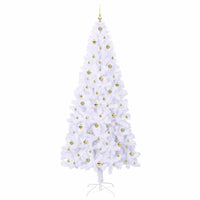 Albero di Natale artificiale Bianco 240 cm PVC e Acciaio 3426679