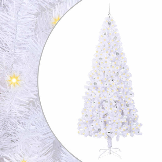 Albero di Natale artificiale Bianco 240 cm PVC e Acciaio 3426680