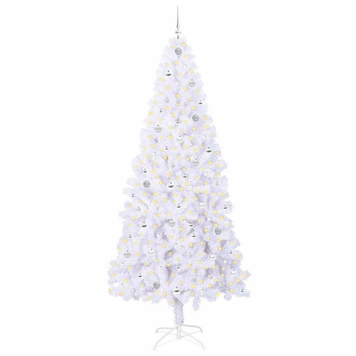 Albero di Natale artificiale Bianco 240 cm PVC e Acciaio 3426680