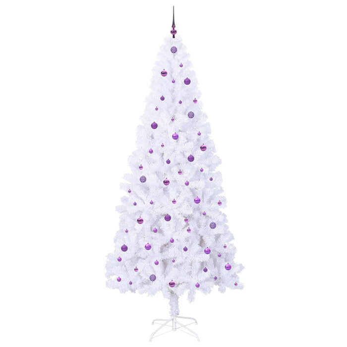 Albero di Natale artificiale Bianco 240 cm PVC e Acciaio 3426681