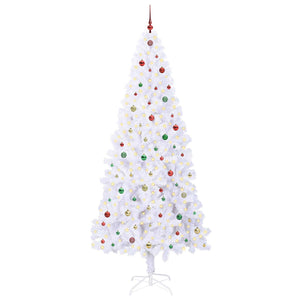 Albero di Natale artificiale Bianco 240 cm PVC e Acciaio 3426683