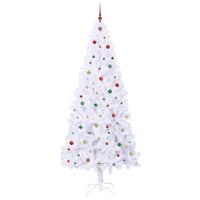 Albero di Natale artificiale Bianco 240 cm PVC e Acciaio 3426683