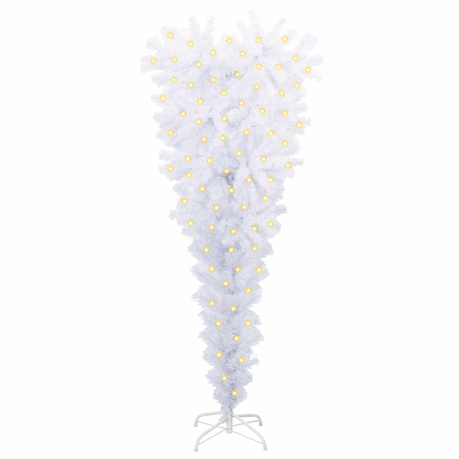 Albero di Natale artificiale Bianco 120 cm PVC e Acciaio 3426684