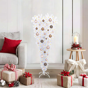 Albero di Natale artificiale Bianco 120 cm PVC e Acciaio 3426686