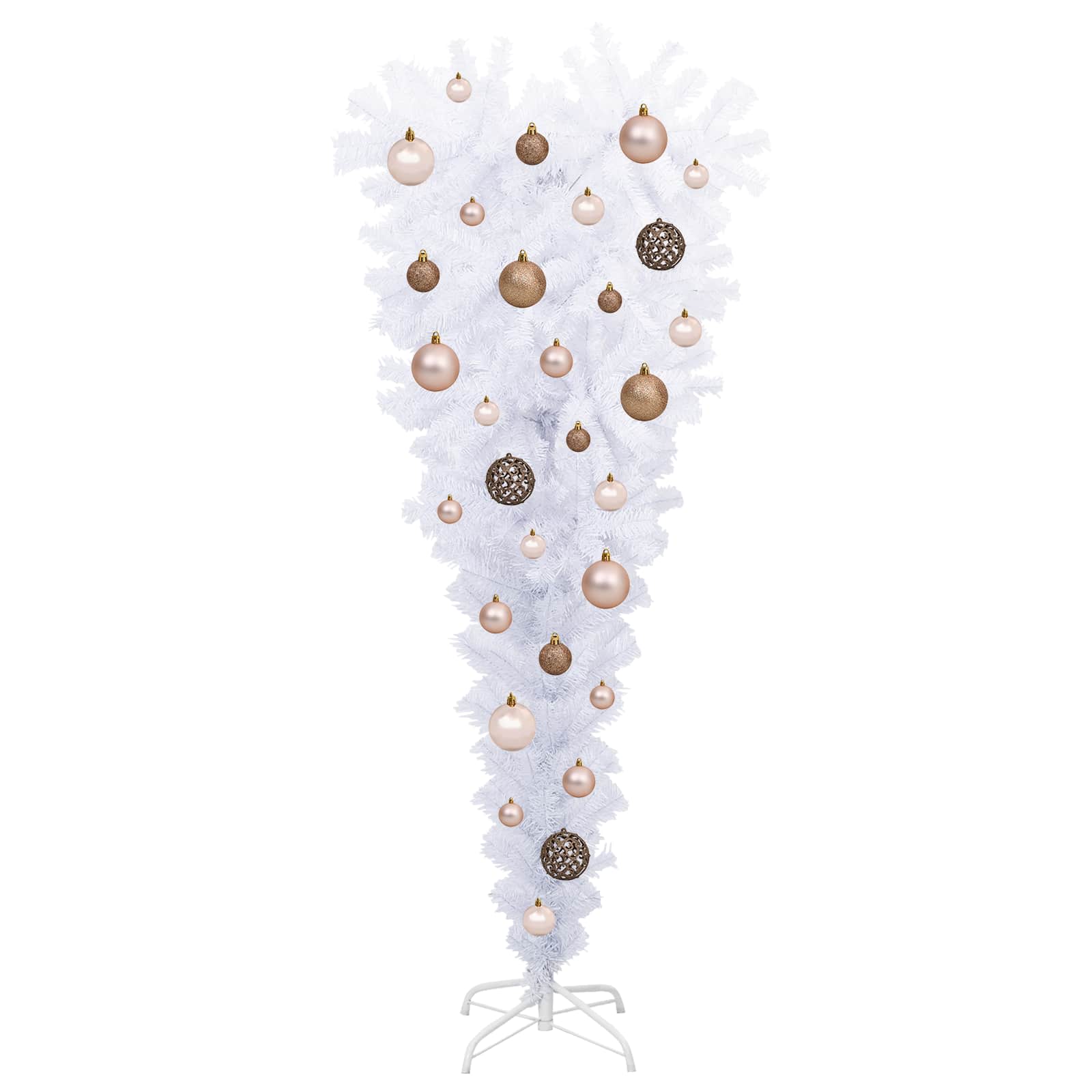 Albero di Natale artificiale Bianco 120 cm PVC e Acciaio 3426686