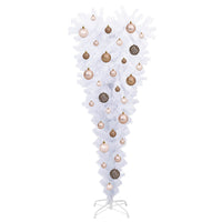 Albero di Natale artificiale Bianco 120 cm PVC e Acciaio 3426686