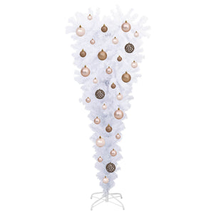 Albero di Natale artificiale Bianco 120 cm PVC e Acciaio 3426686