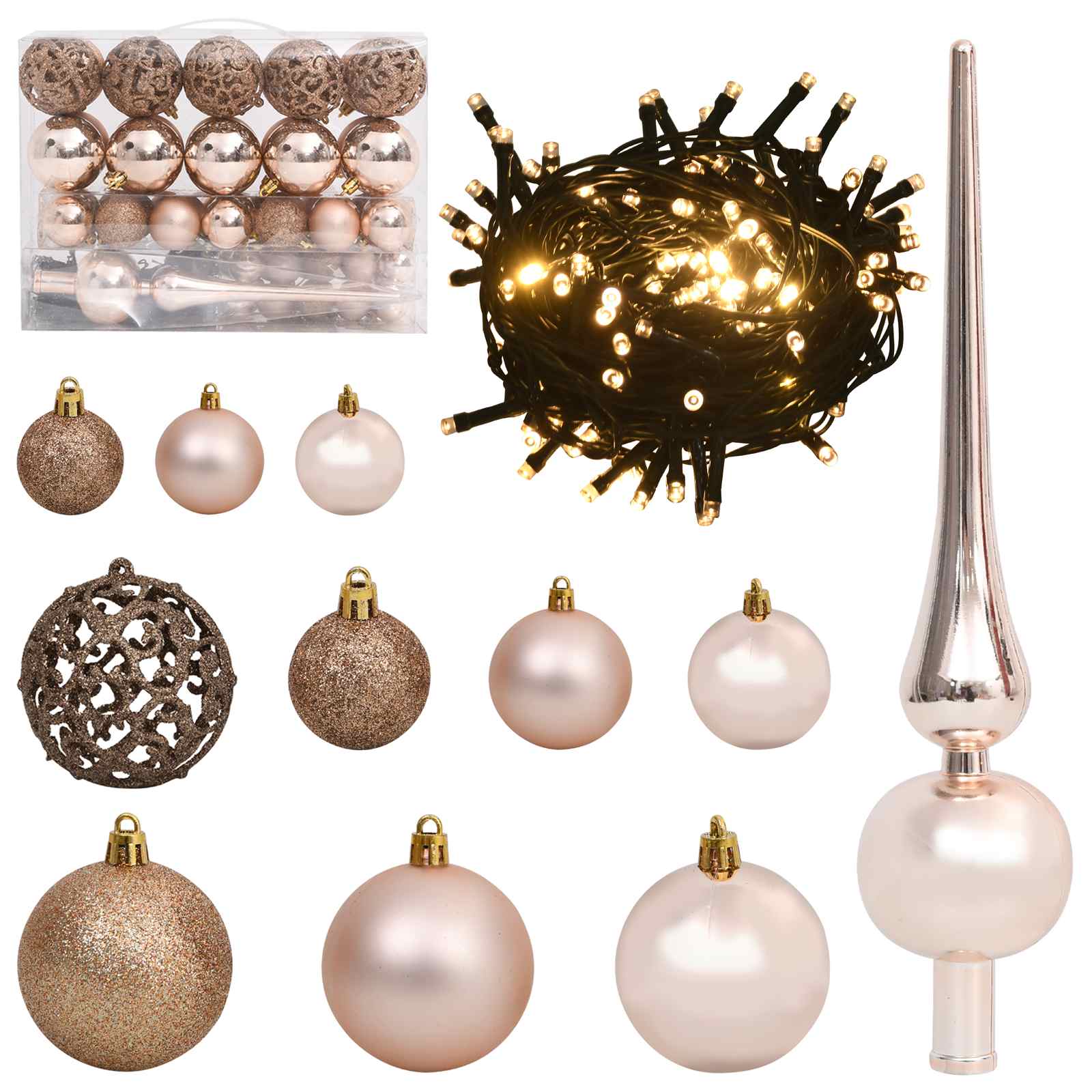 Albero di Natale artificiale Bianco 120 cm PVC e Acciaio 3426686