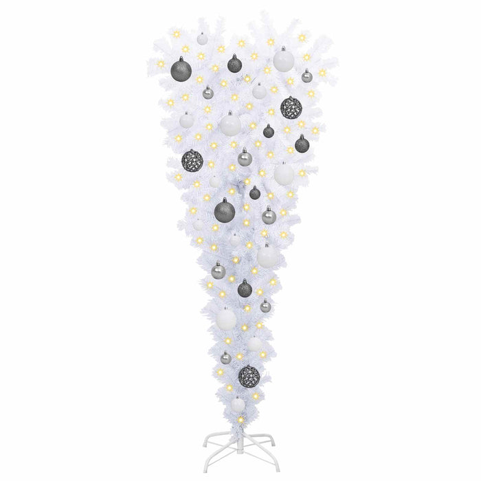 Albero di Natale artificiale Bianco 120 cm PVC e Acciaio 3426687