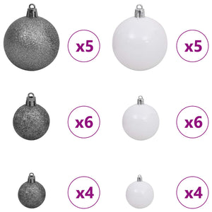 Albero di Natale artificiale Bianco 120 cm PVC e Acciaio 3426687