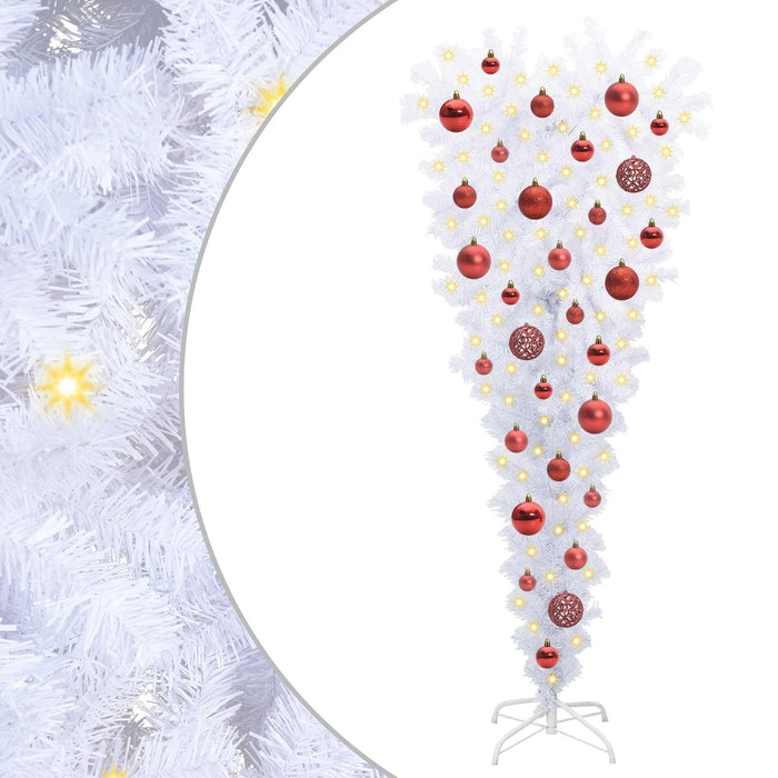 Albero di Natale artificiale Bianco 120 cm PVC e Acciaio 3426688