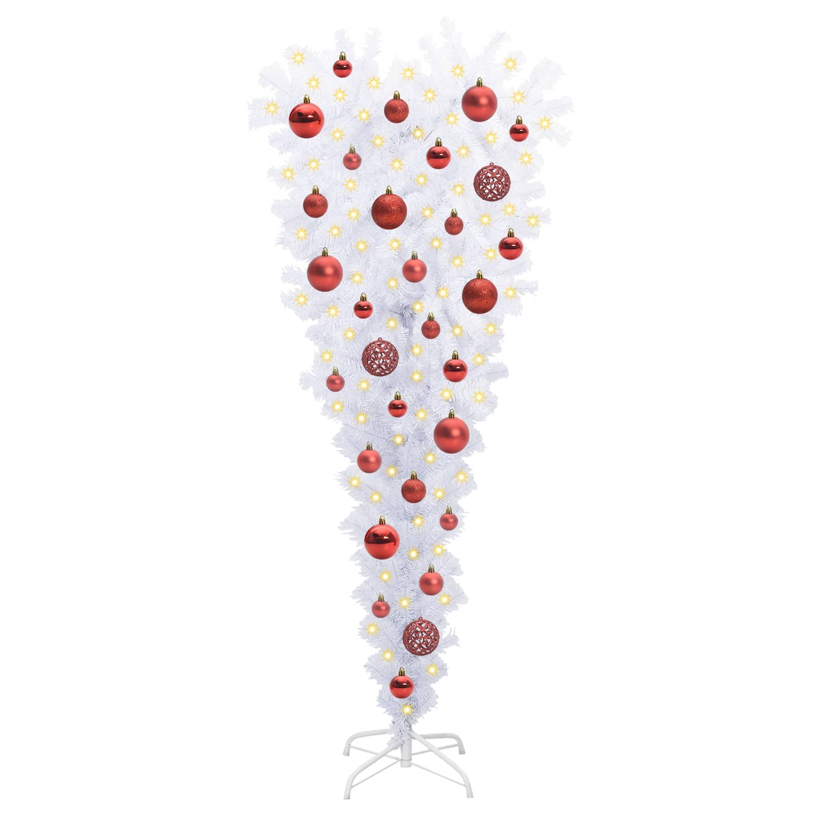 Albero di Natale artificiale Bianco 120 cm PVC e Acciaio 3426688