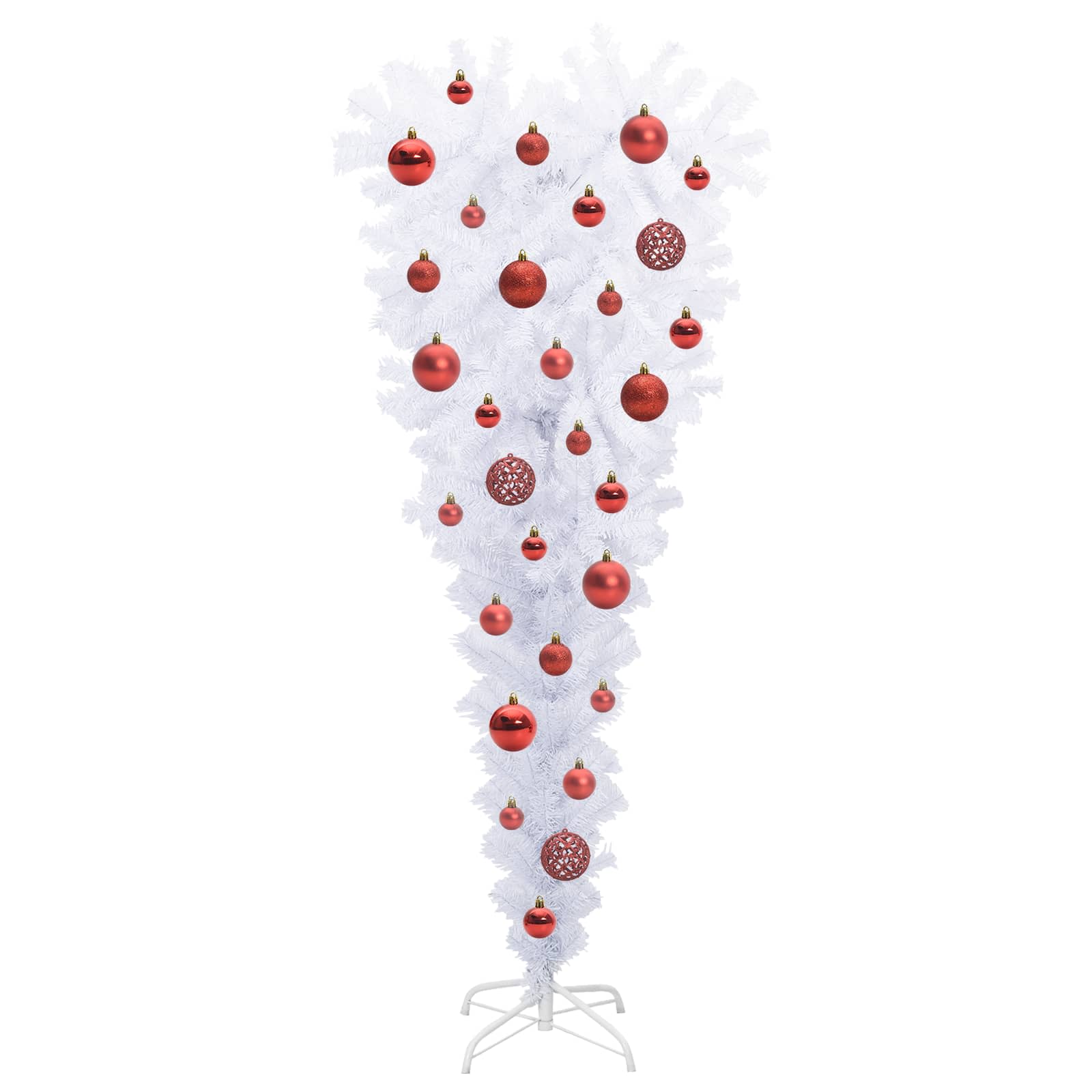 Albero di Natale artificiale Bianco 120 cm PVC e Acciaio 3426688